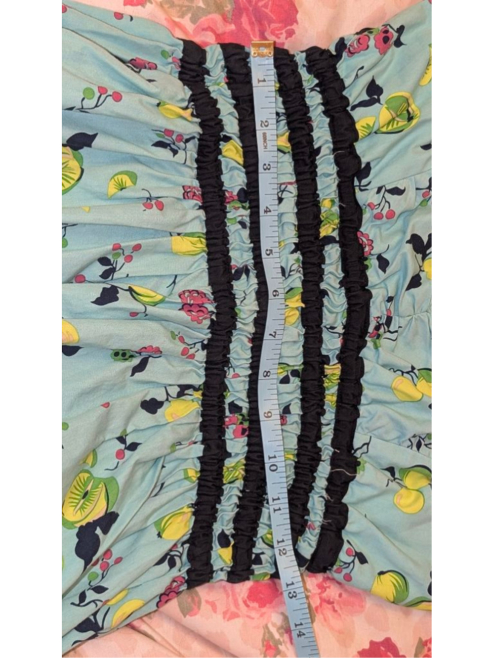 vintage Betsey Johnson fruit print Halter Dress 10 - Picture 12 of 13
